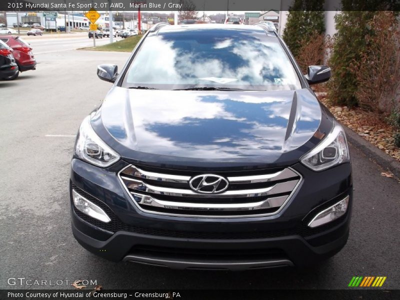 Marlin Blue / Gray 2015 Hyundai Santa Fe Sport 2.0T AWD