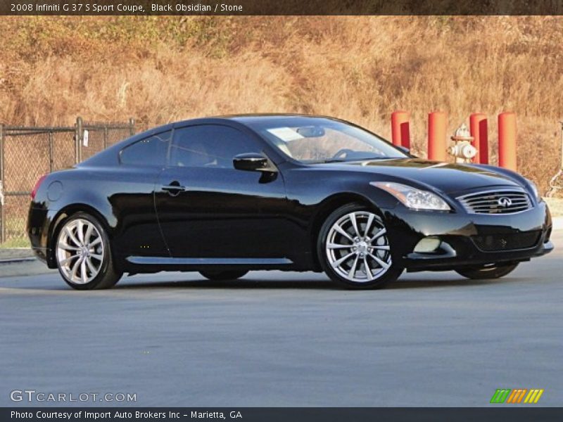 Black Obsidian / Stone 2008 Infiniti G 37 S Sport Coupe