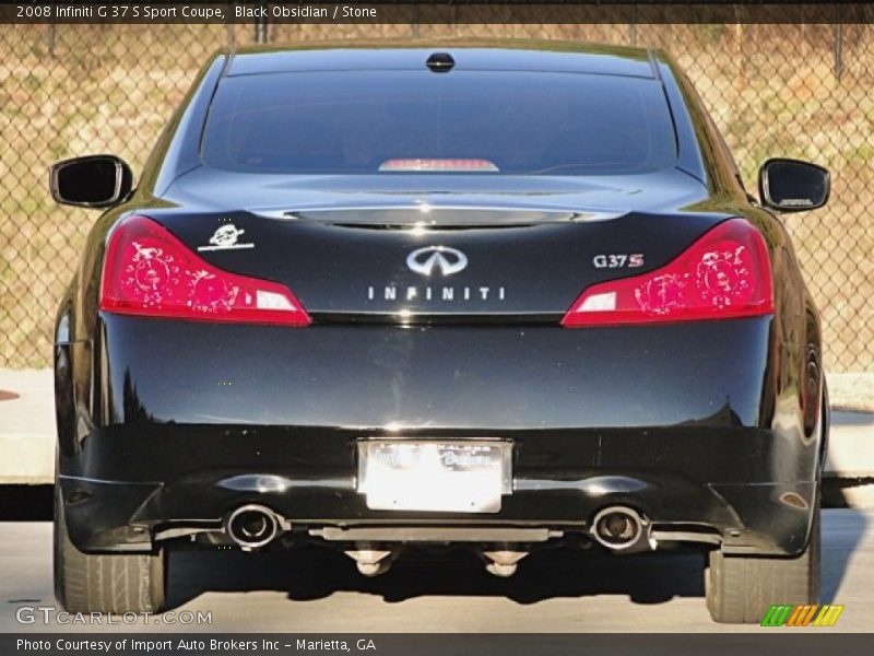 Black Obsidian / Stone 2008 Infiniti G 37 S Sport Coupe