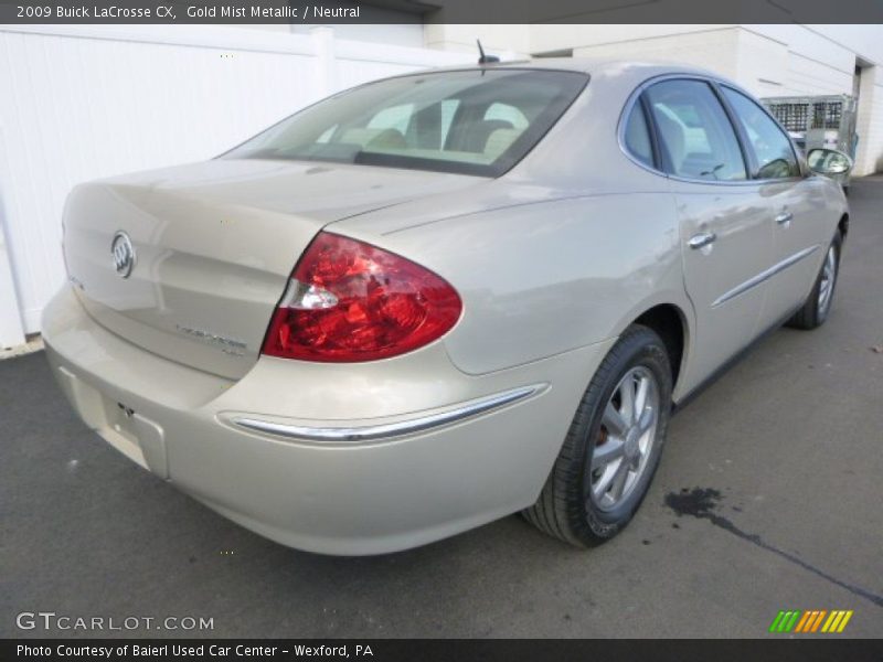 Gold Mist Metallic / Neutral 2009 Buick LaCrosse CX