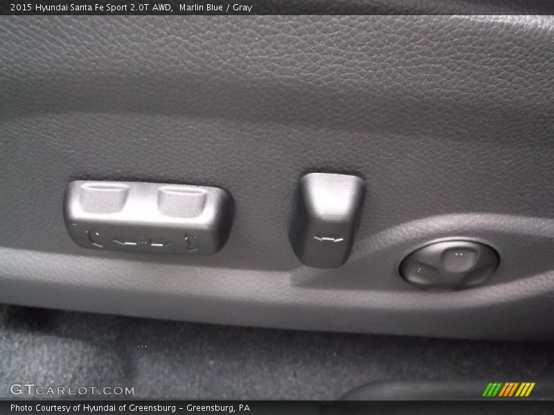 Marlin Blue / Gray 2015 Hyundai Santa Fe Sport 2.0T AWD