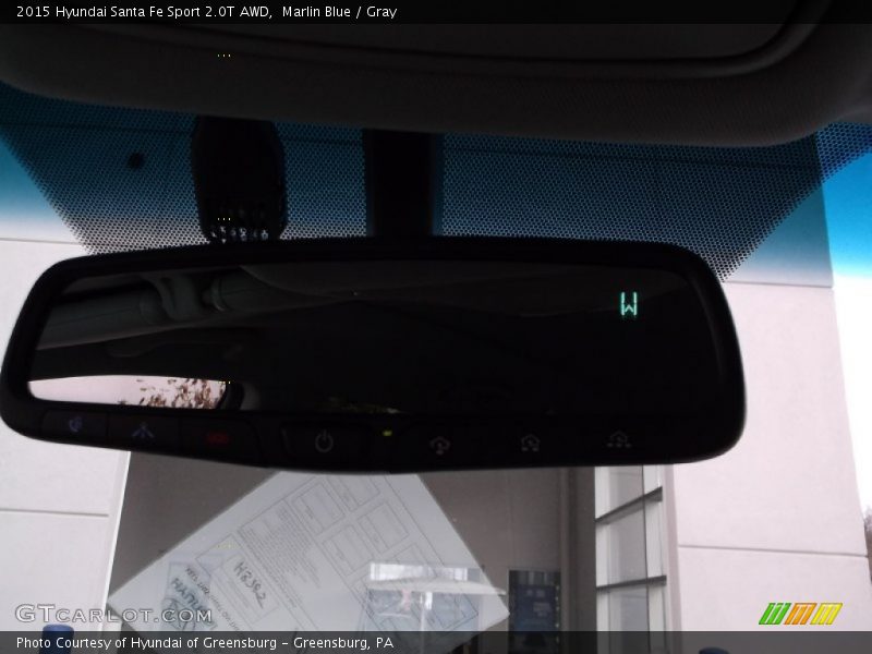 Marlin Blue / Gray 2015 Hyundai Santa Fe Sport 2.0T AWD
