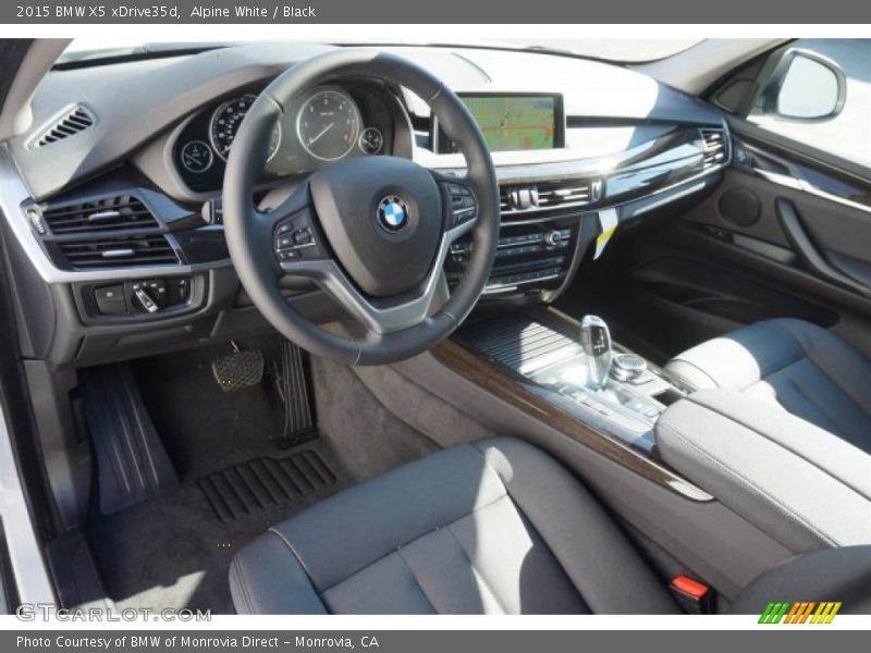 Alpine White / Black 2015 BMW X5 xDrive35d