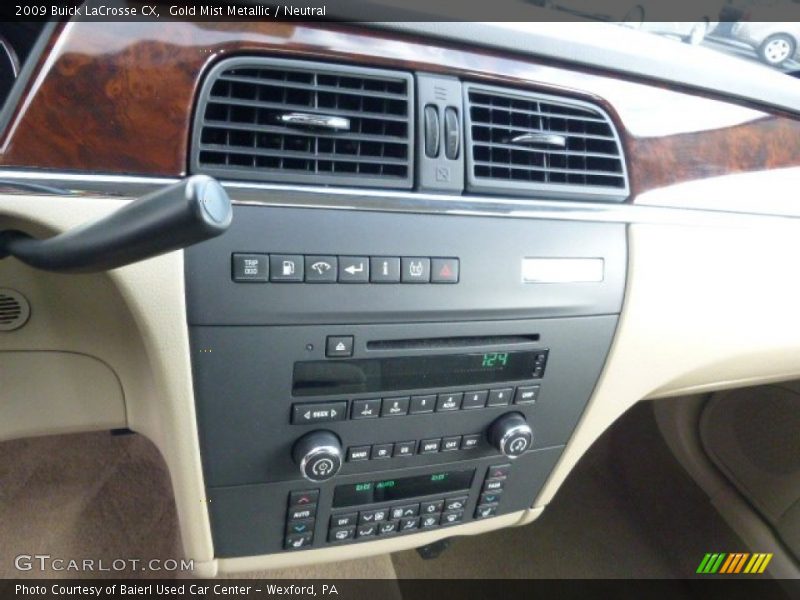 Gold Mist Metallic / Neutral 2009 Buick LaCrosse CX