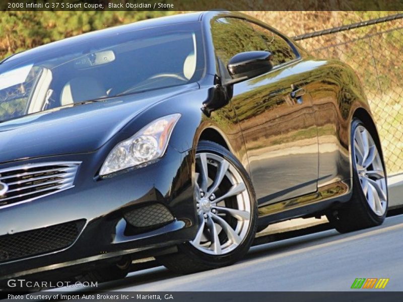 Black Obsidian / Stone 2008 Infiniti G 37 S Sport Coupe