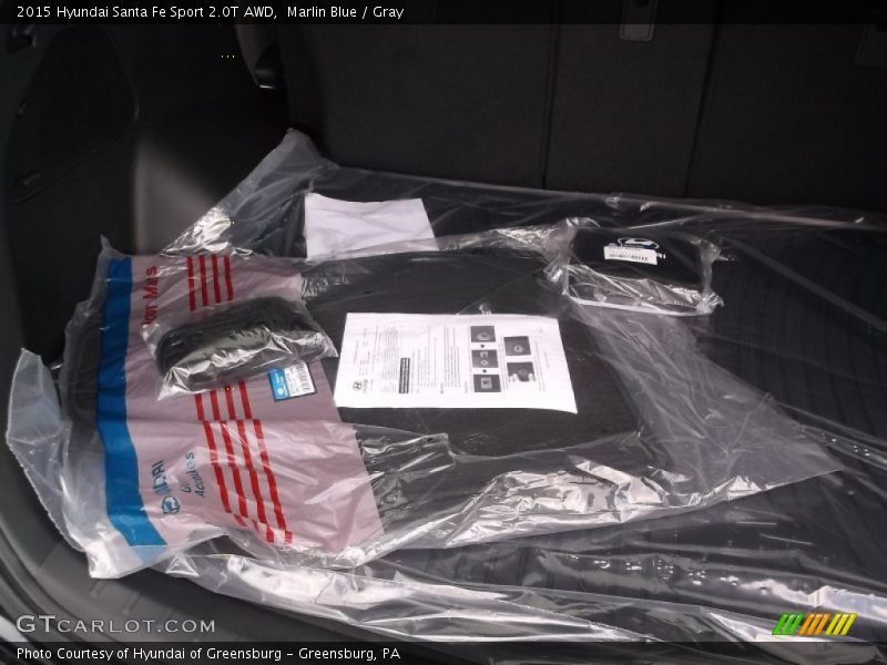 Marlin Blue / Gray 2015 Hyundai Santa Fe Sport 2.0T AWD