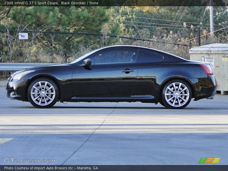 Black Obsidian / Stone 2008 Infiniti G 37 S Sport Coupe