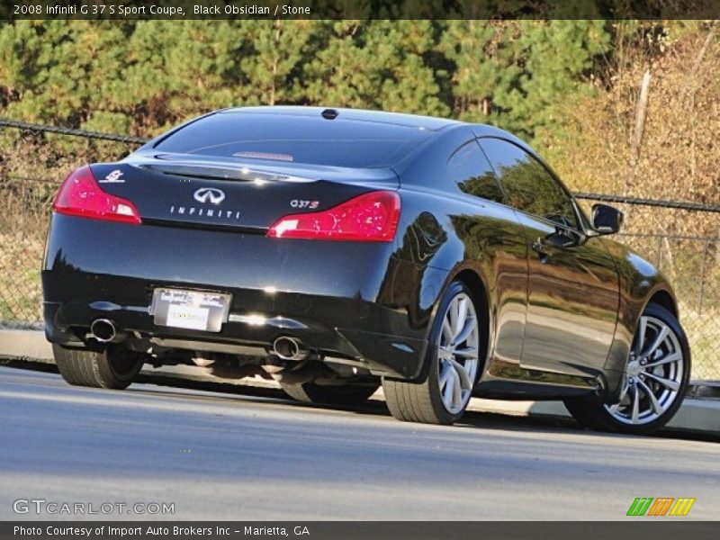 Black Obsidian / Stone 2008 Infiniti G 37 S Sport Coupe