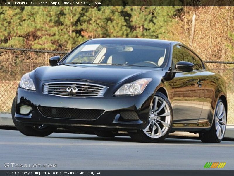 Black Obsidian / Stone 2008 Infiniti G 37 S Sport Coupe