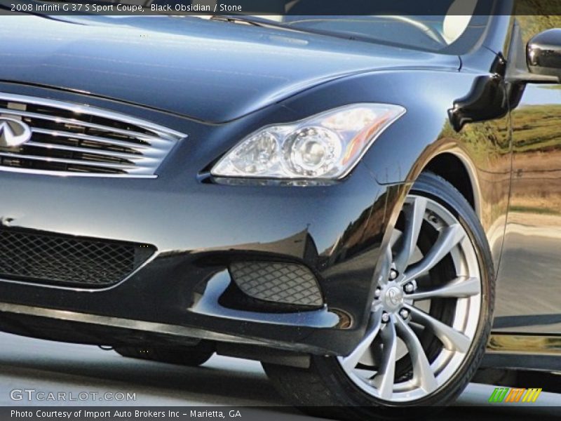 Black Obsidian / Stone 2008 Infiniti G 37 S Sport Coupe