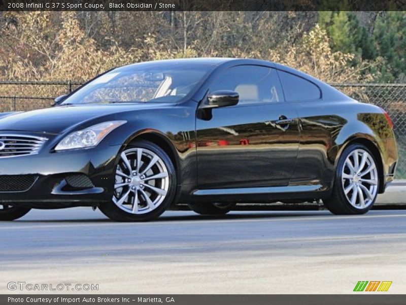 Black Obsidian / Stone 2008 Infiniti G 37 S Sport Coupe