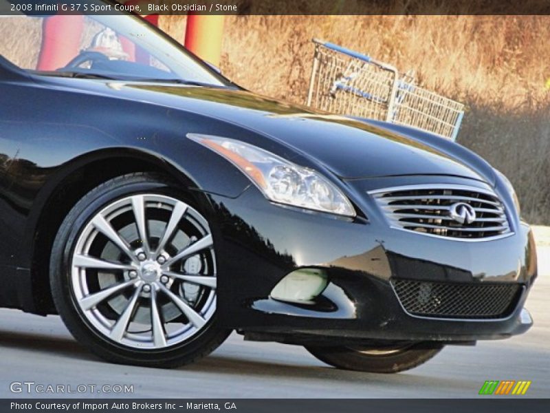 Black Obsidian / Stone 2008 Infiniti G 37 S Sport Coupe