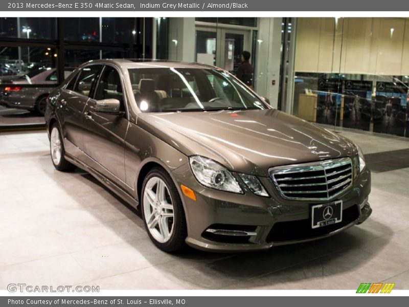 Indium Grey Metallic / Almond/Black 2013 Mercedes-Benz E 350 4Matic Sedan