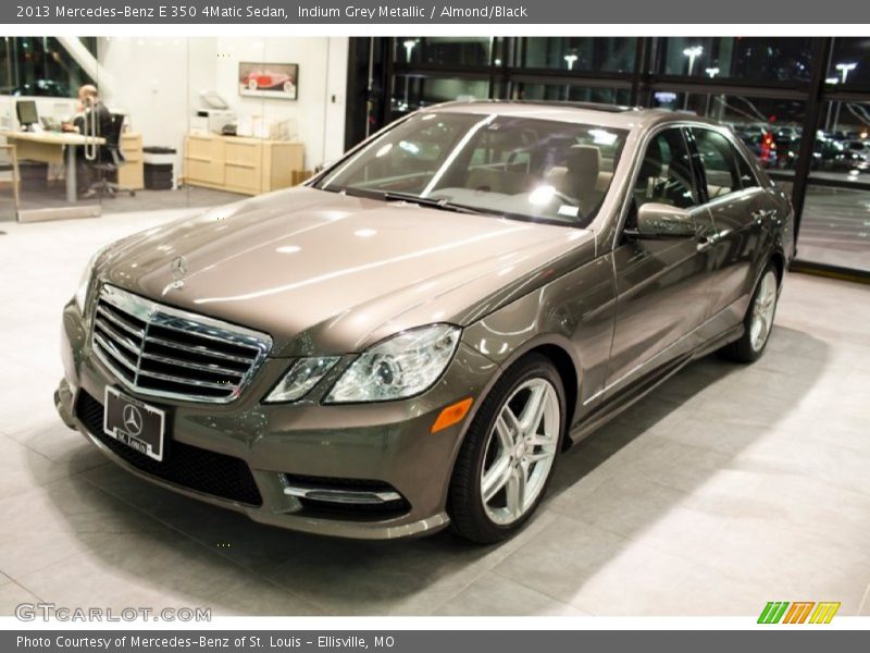 Indium Grey Metallic / Almond/Black 2013 Mercedes-Benz E 350 4Matic Sedan