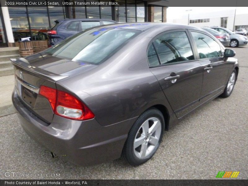 Urban Titanium Metallic / Black 2009 Honda Civic LX-S Sedan
