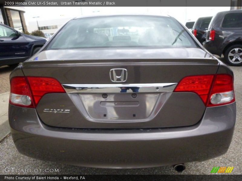 Urban Titanium Metallic / Black 2009 Honda Civic LX-S Sedan