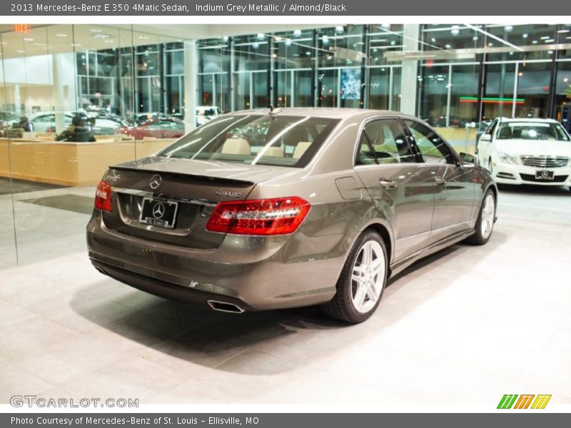 Indium Grey Metallic / Almond/Black 2013 Mercedes-Benz E 350 4Matic Sedan