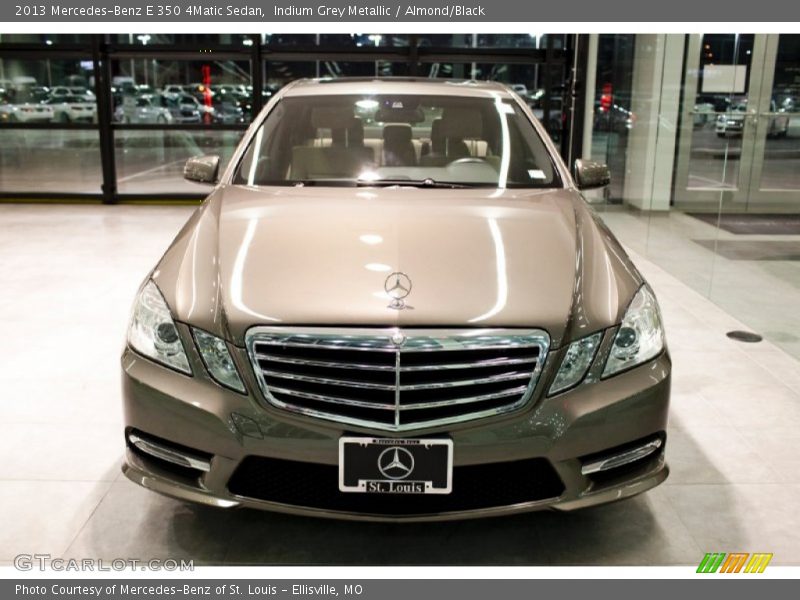 Indium Grey Metallic / Almond/Black 2013 Mercedes-Benz E 350 4Matic Sedan