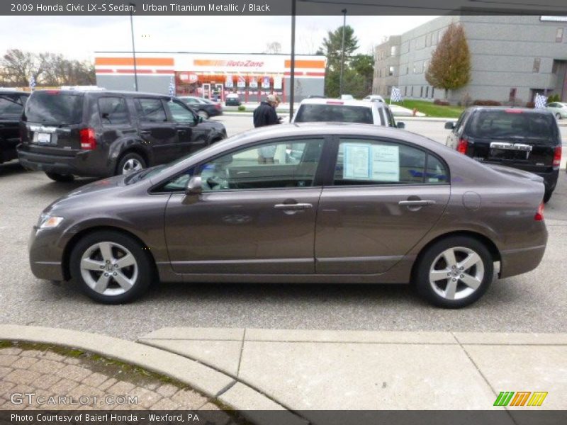 Urban Titanium Metallic / Black 2009 Honda Civic LX-S Sedan