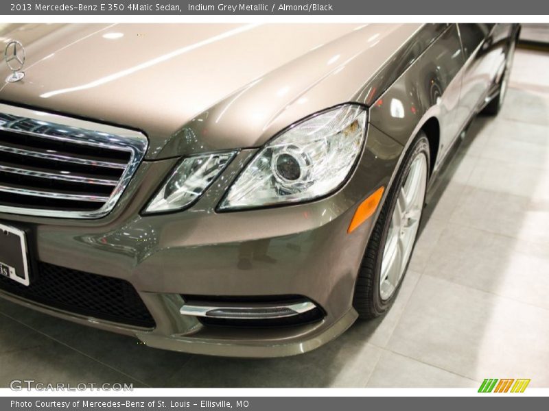 Indium Grey Metallic / Almond/Black 2013 Mercedes-Benz E 350 4Matic Sedan