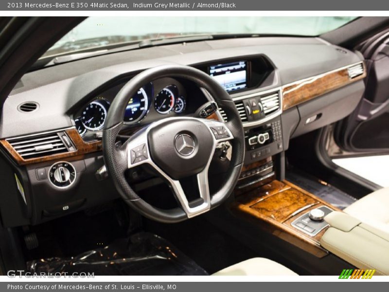 Indium Grey Metallic / Almond/Black 2013 Mercedes-Benz E 350 4Matic Sedan