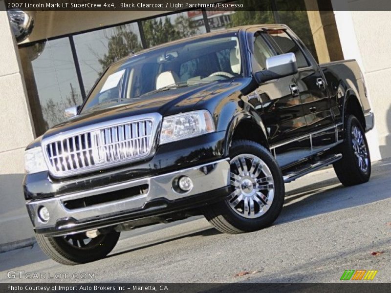 Black Clearcoat / Light Parchment/Espresso 2007 Lincoln Mark LT SuperCrew 4x4