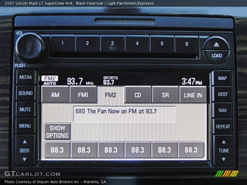Black Clearcoat / Light Parchment/Espresso 2007 Lincoln Mark LT SuperCrew 4x4