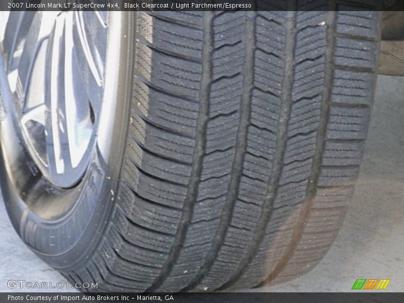 Black Clearcoat / Light Parchment/Espresso 2007 Lincoln Mark LT SuperCrew 4x4