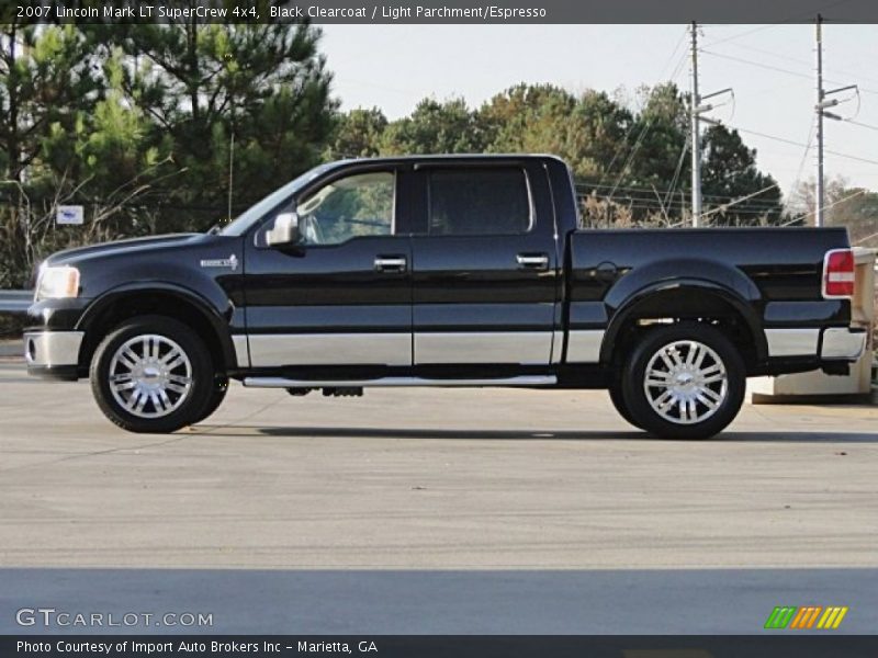 Black Clearcoat / Light Parchment/Espresso 2007 Lincoln Mark LT SuperCrew 4x4