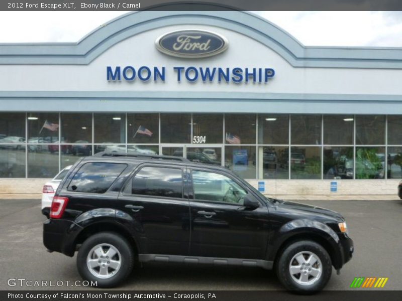 Ebony Black / Camel 2012 Ford Escape XLT