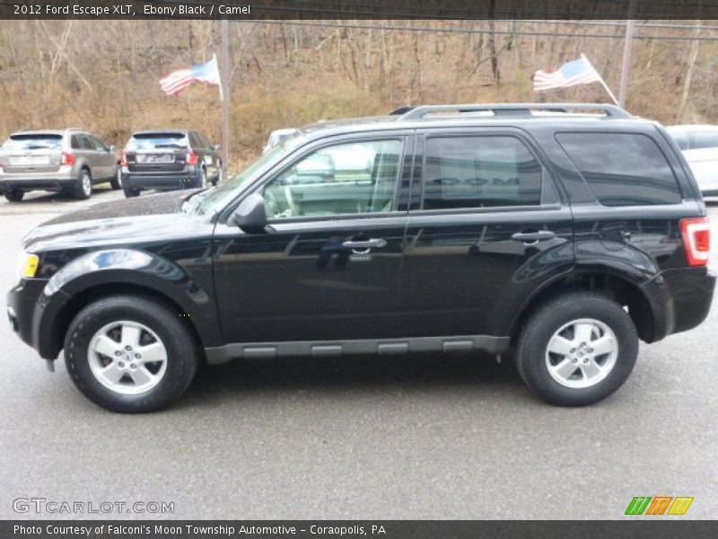 Ebony Black / Camel 2012 Ford Escape XLT