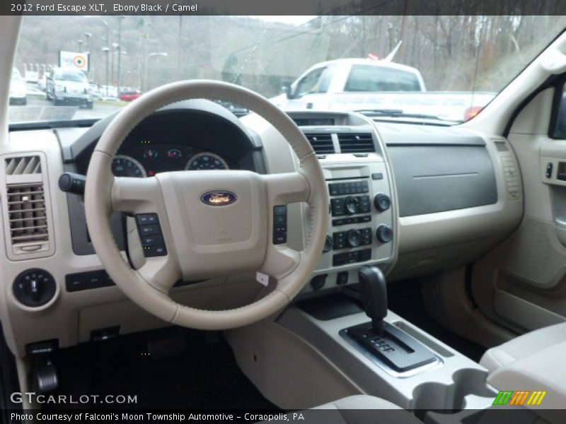 Ebony Black / Camel 2012 Ford Escape XLT