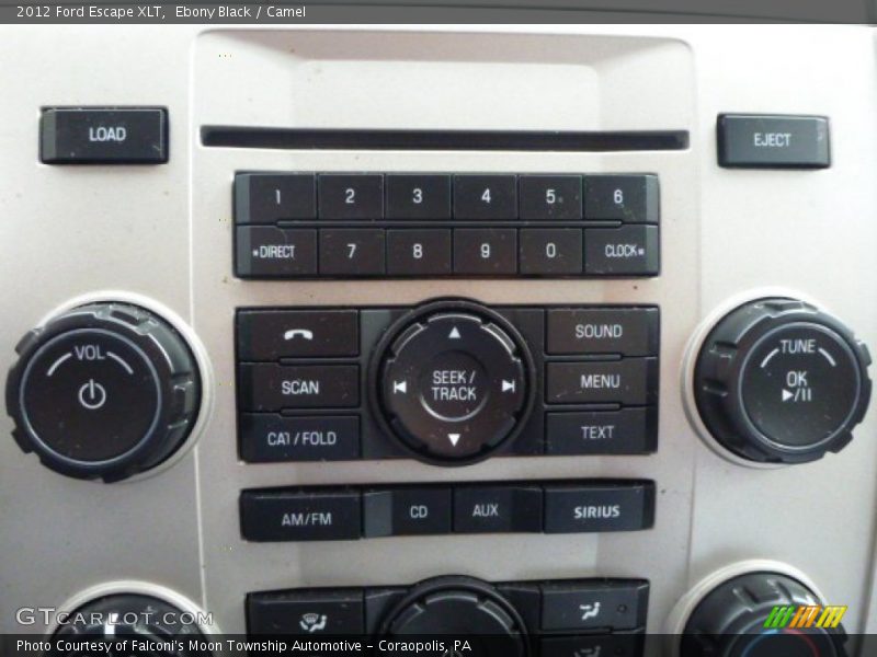 Ebony Black / Camel 2012 Ford Escape XLT