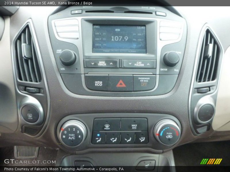 Kona Bronze / Beige 2014 Hyundai Tucson SE AWD