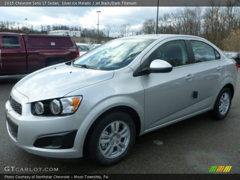 Silver Ice Metallic / Jet Black/Dark Titanium 2015 Chevrolet Sonic LT Sedan