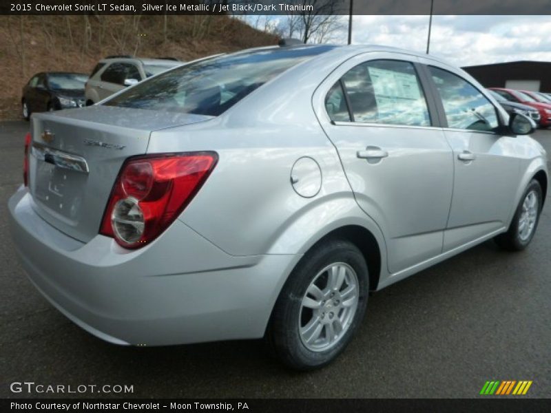 Silver Ice Metallic / Jet Black/Dark Titanium 2015 Chevrolet Sonic LT Sedan