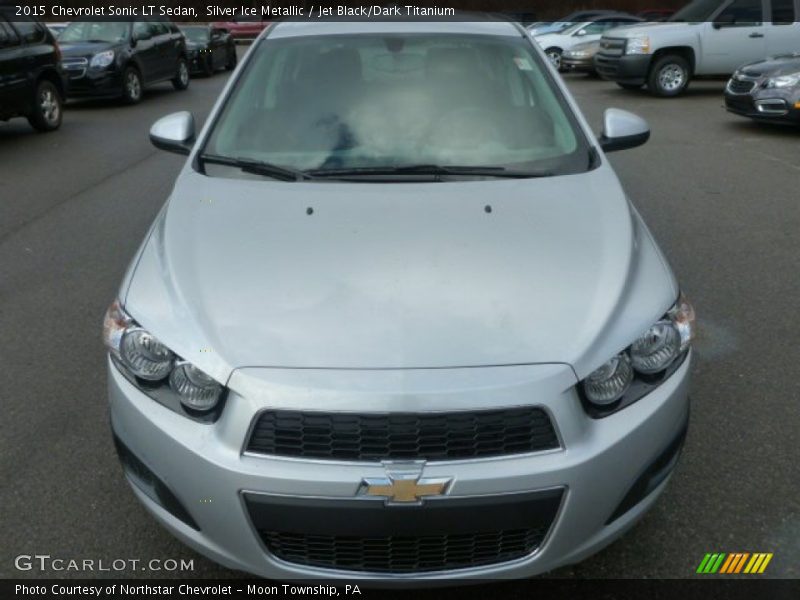 Silver Ice Metallic / Jet Black/Dark Titanium 2015 Chevrolet Sonic LT Sedan