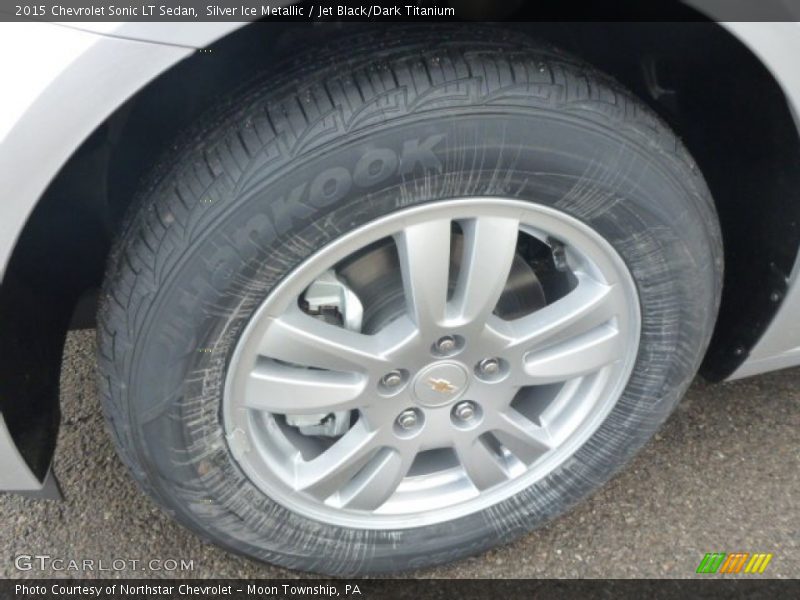 Silver Ice Metallic / Jet Black/Dark Titanium 2015 Chevrolet Sonic LT Sedan