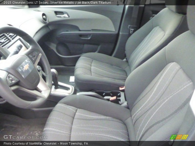 Silver Ice Metallic / Jet Black/Dark Titanium 2015 Chevrolet Sonic LT Sedan