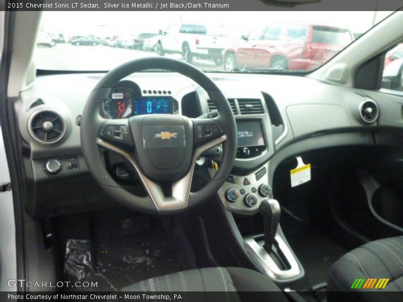Silver Ice Metallic / Jet Black/Dark Titanium 2015 Chevrolet Sonic LT Sedan