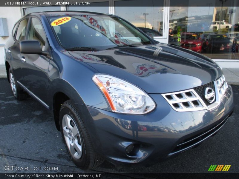 Graphite Blue / Gray 2013 Nissan Rogue S AWD