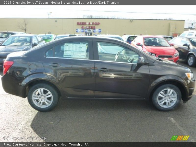Mocha Bronze Metallic / Jet Black/Dark Titanium 2015 Chevrolet Sonic LT Sedan