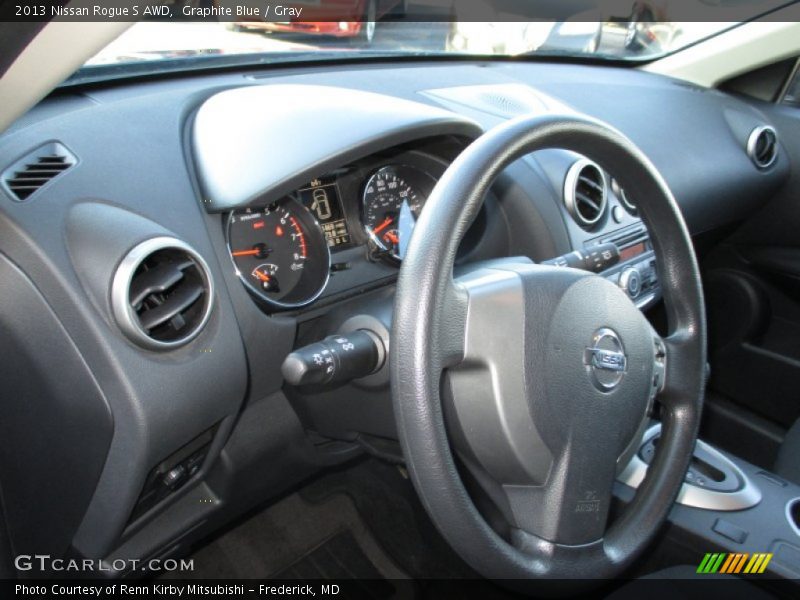 Graphite Blue / Gray 2013 Nissan Rogue S AWD