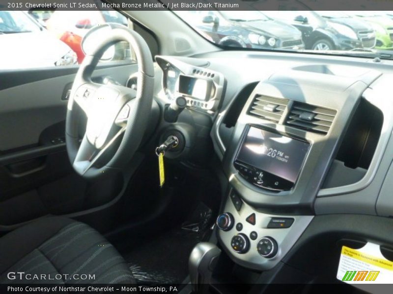 Mocha Bronze Metallic / Jet Black/Dark Titanium 2015 Chevrolet Sonic LT Sedan