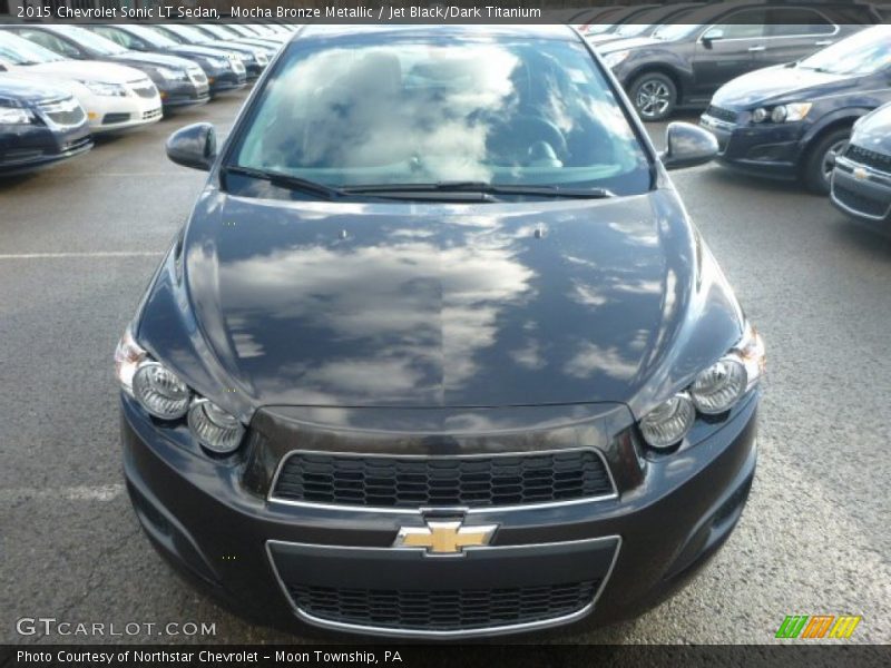 Mocha Bronze Metallic / Jet Black/Dark Titanium 2015 Chevrolet Sonic LT Sedan