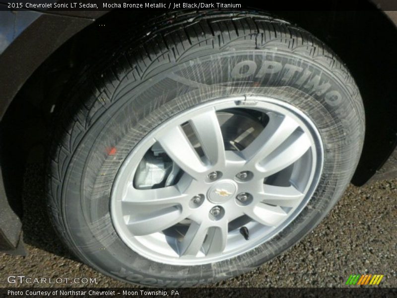 Mocha Bronze Metallic / Jet Black/Dark Titanium 2015 Chevrolet Sonic LT Sedan