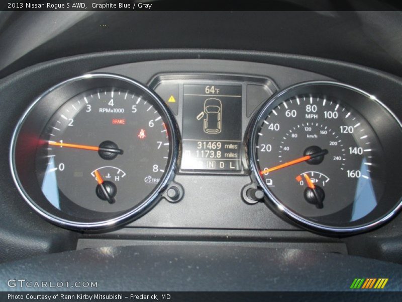 Graphite Blue / Gray 2013 Nissan Rogue S AWD