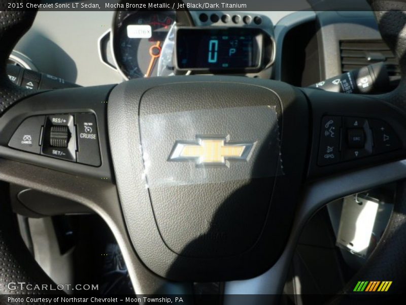 Mocha Bronze Metallic / Jet Black/Dark Titanium 2015 Chevrolet Sonic LT Sedan