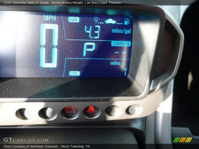 Mocha Bronze Metallic / Jet Black/Dark Titanium 2015 Chevrolet Sonic LT Sedan