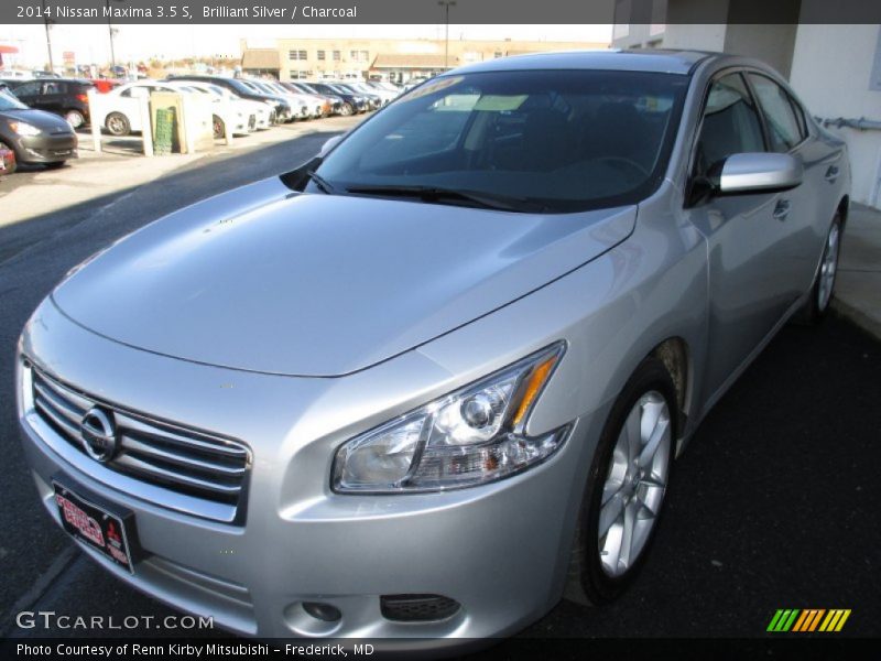 Brilliant Silver / Charcoal 2014 Nissan Maxima 3.5 S